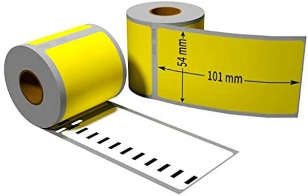 Picture of 99014 220 Yellow x 54mm X 101mm DYMO Compatible Labels